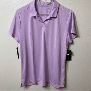 NWT Women Nike Golf Purple Lilac Polo